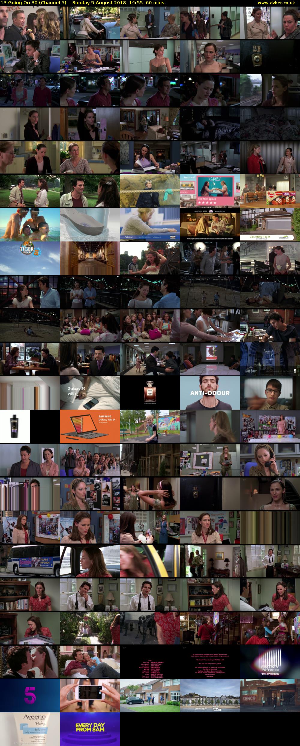 13 Going On 30 (Channel 5) Sunday 5 August 2018 14:55 - 15:55