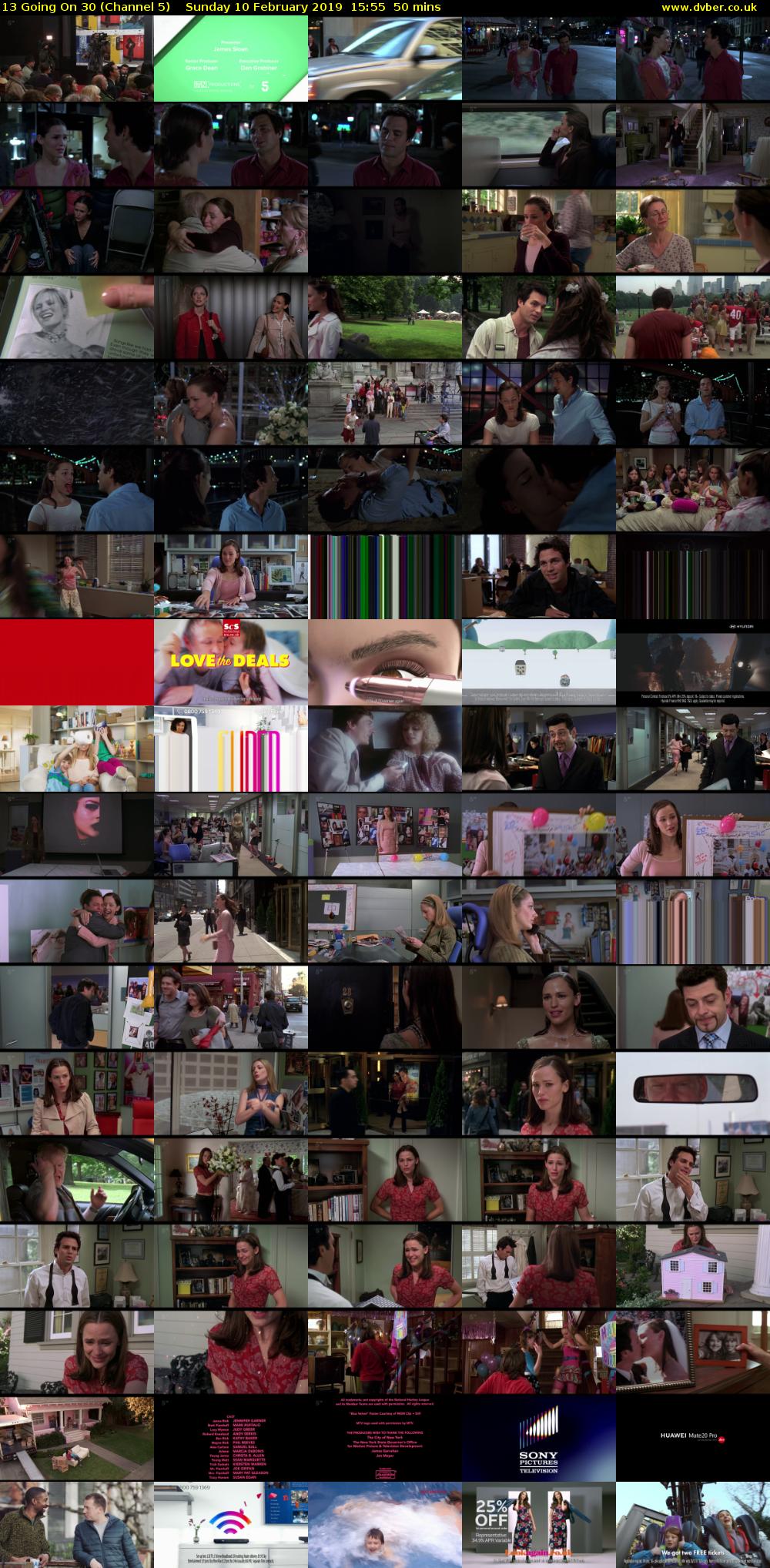 13 Going On 30 (Channel 5) Sunday 10 February 2019 15:55 - 16:45