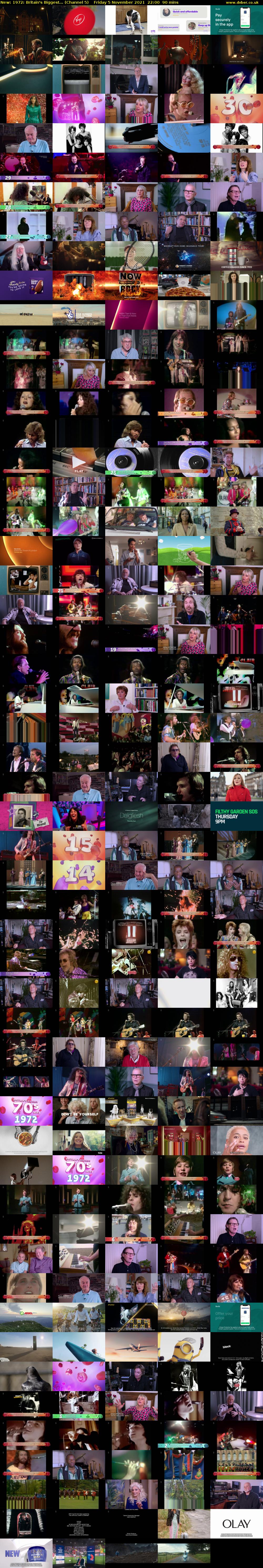 1972: Britain's Biggest... (Channel 5) Friday 5 November 2021 22:00 - 23:30