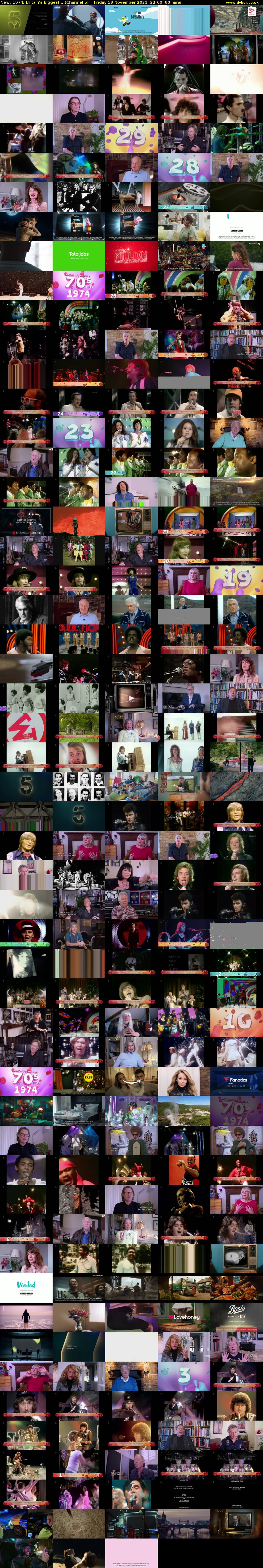 1974: Britain's Biggest... (Channel 5) Friday 19 November 2021 22:00 - 23:30