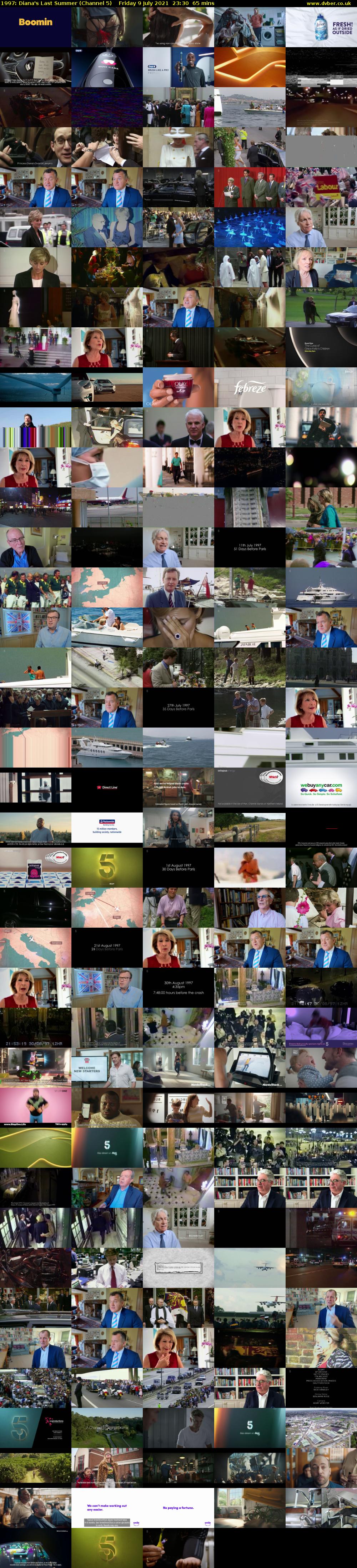 1997: Diana's Last Summer (Channel 5) Friday 9 July 2021 23:30 - 00:35