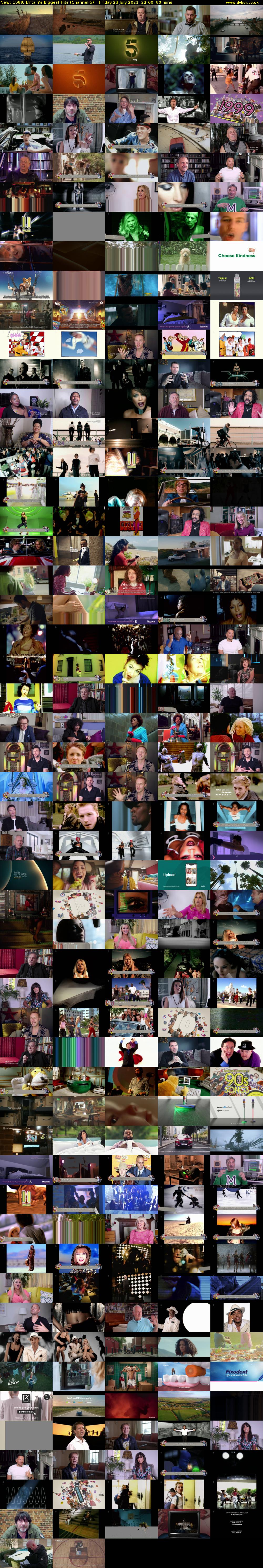 1999: Britain's Biggest Hits (Channel 5) Friday 23 July 2021 22:00 - 23:30