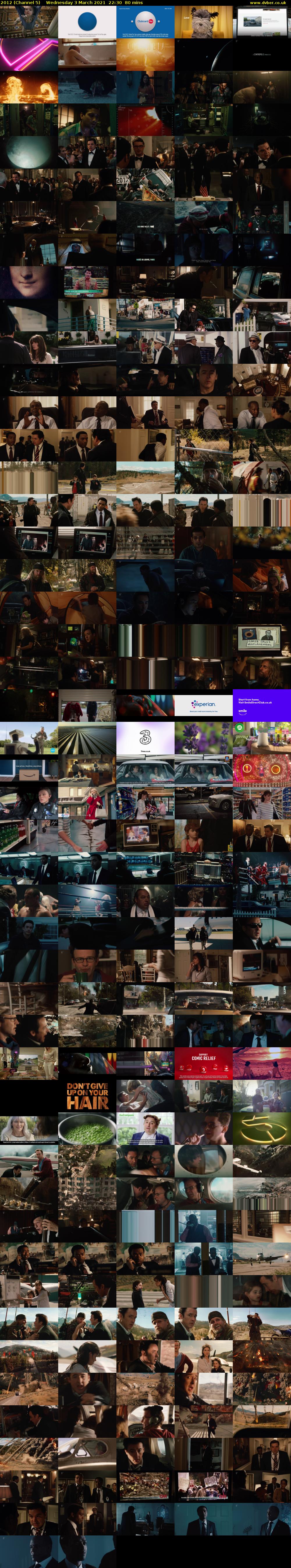 2012 (Channel 5) Wednesday 3 March 2021 22:30 - 23:50
