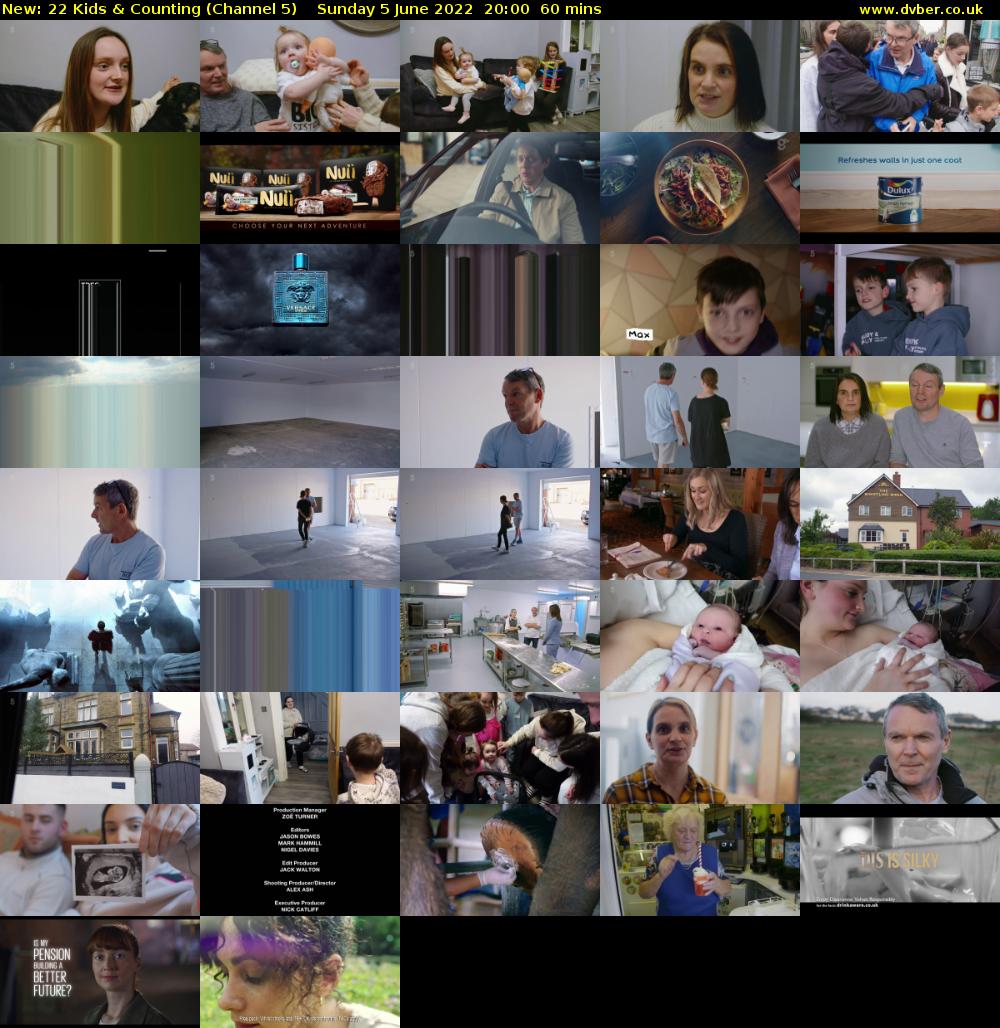 22 Kids & Counting (Channel 5) Sunday 5 June 2022 20:00 - 21:00