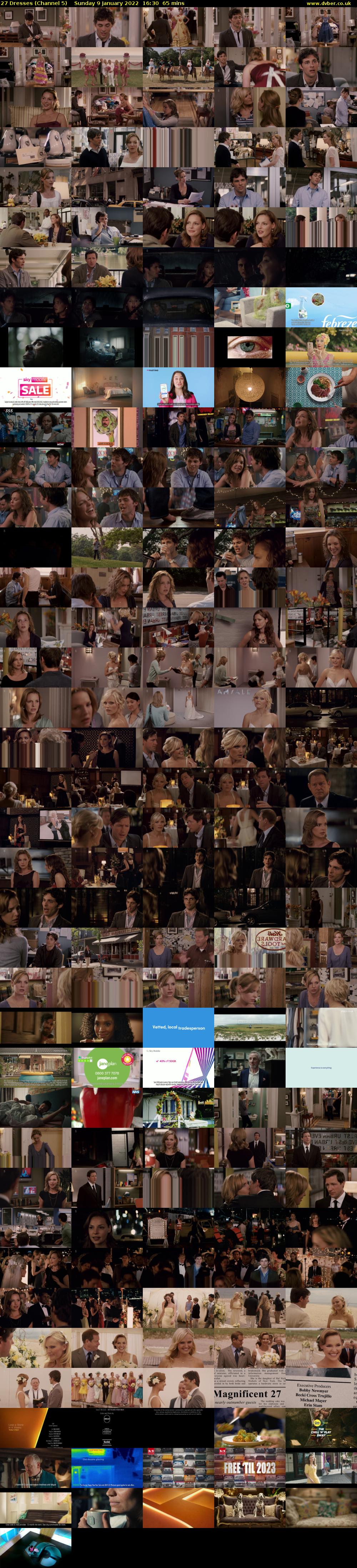 27 Dresses (Channel 5) Sunday 9 January 2022 16:30 - 17:35
