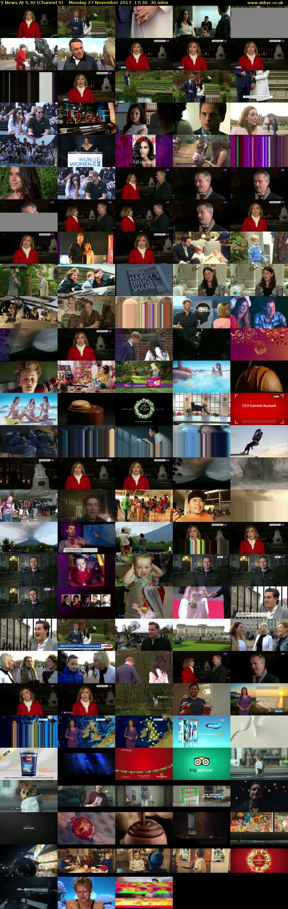 5 News At 5.30 (Channel 5) Monday 27 November 2017 17:30 - 18:00