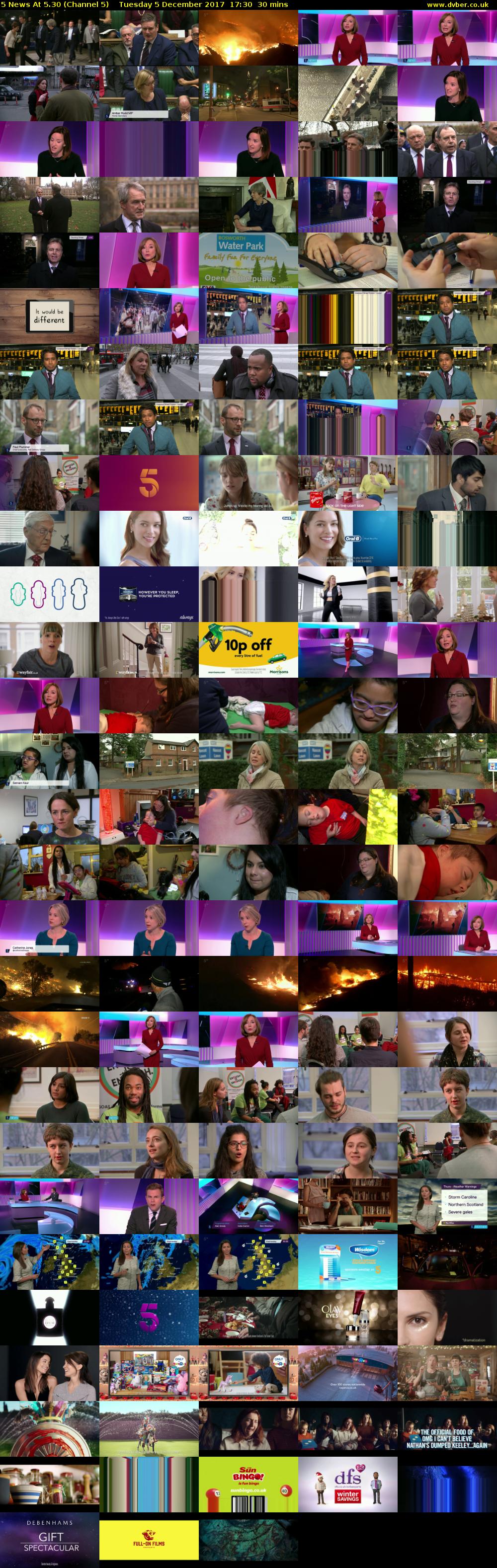 5 News At 5.30 (Channel 5) Tuesday 5 December 2017 17:30 - 18:00