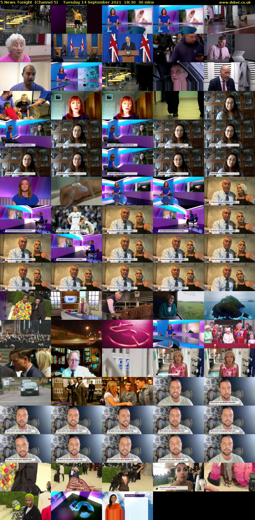 5 News Tonight  (Channel 5) Tuesday 14 September 2021 18:30 - 19:00