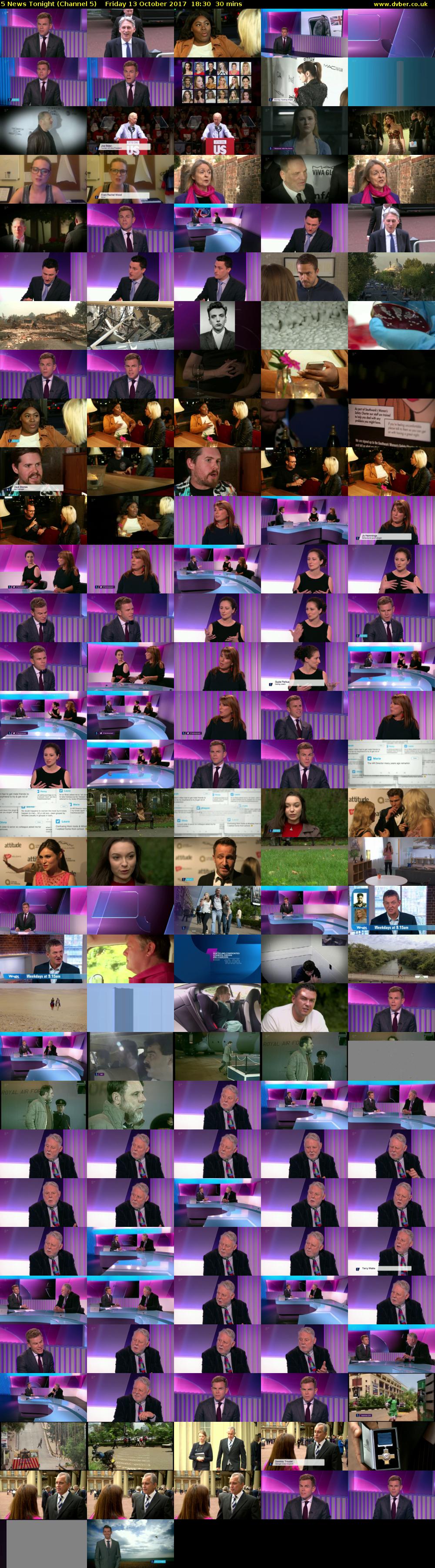 5 News Tonight (Channel 5) Friday 13 October 2017 18:30 - 19:00