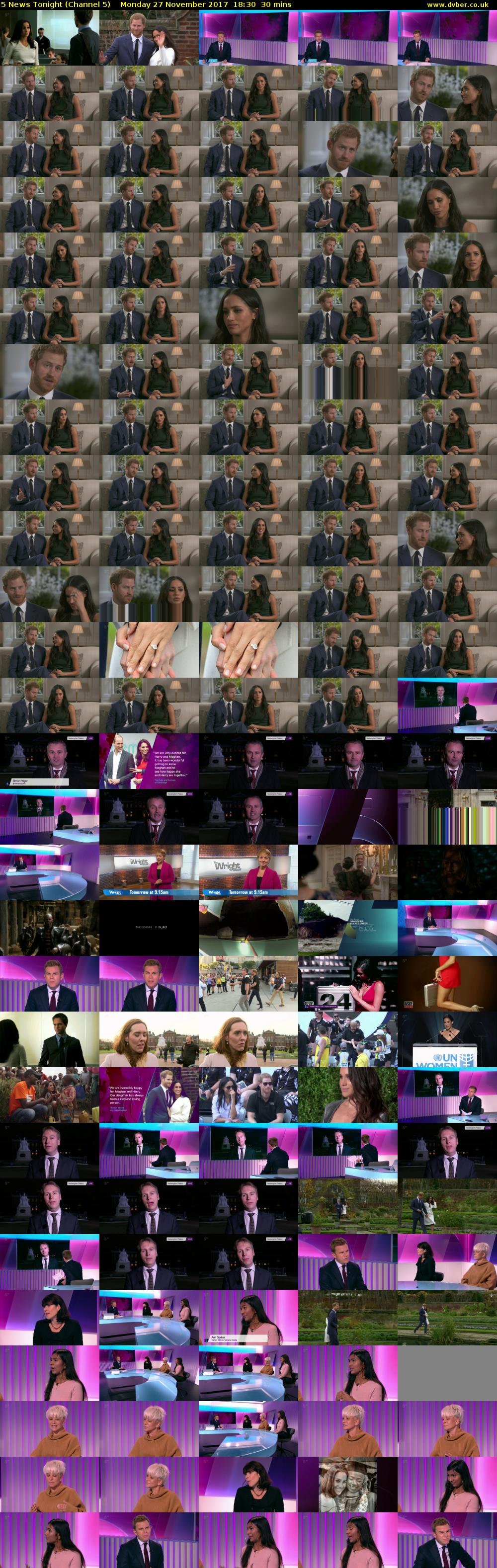 5 News Tonight (Channel 5) Monday 27 November 2017 18:30 - 19:00