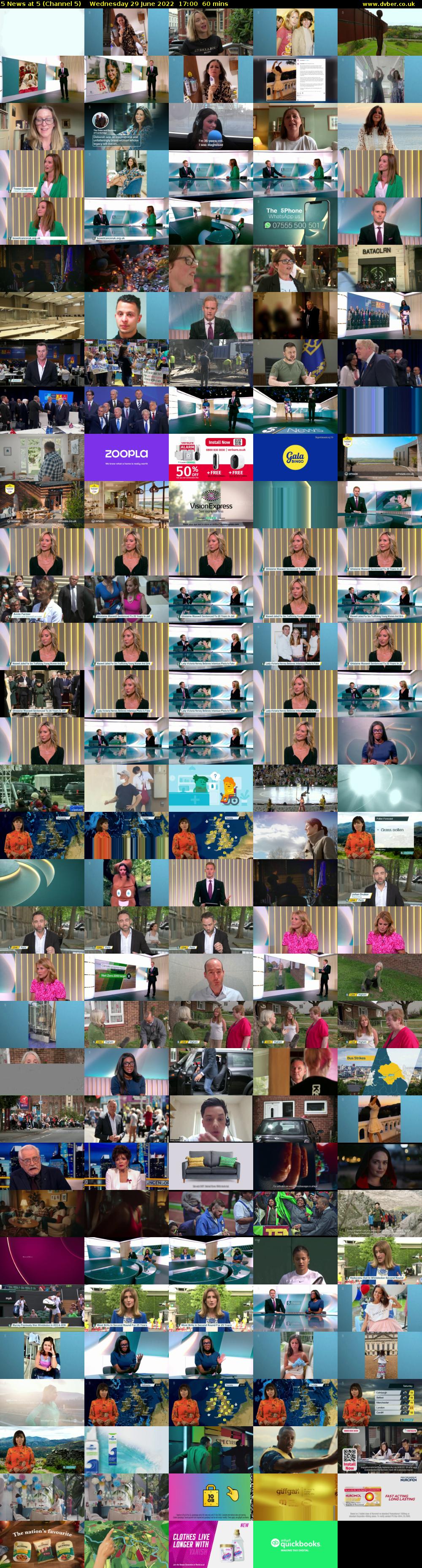 5 News at 5 (Channel 5) Wednesday 29 June 2022 17:00 - 18:00