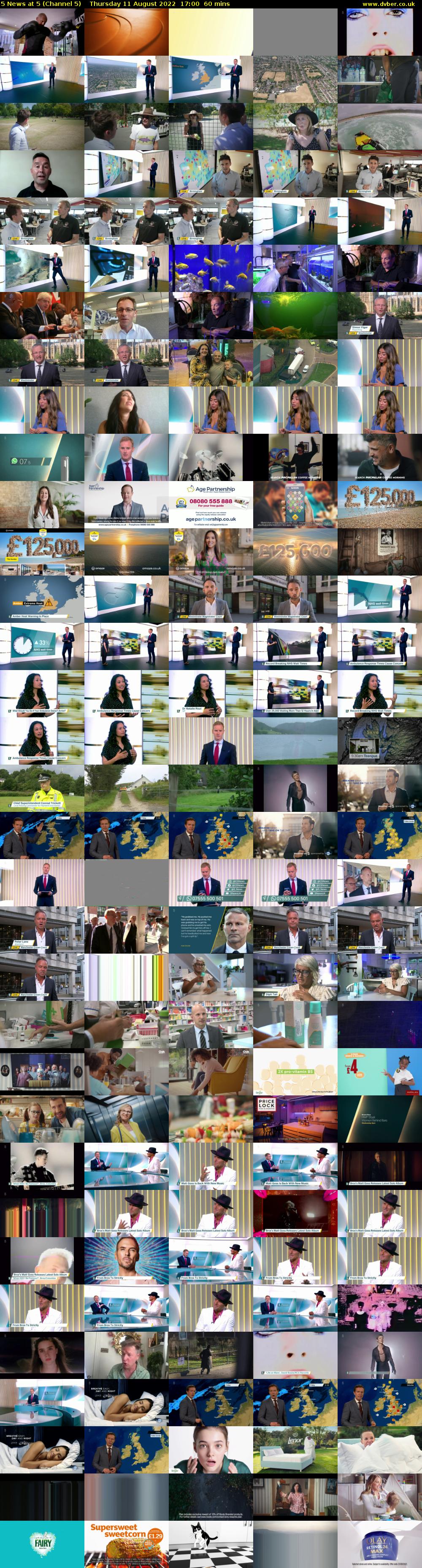 5 News at 5 (Channel 5) Thursday 11 August 2022 17:00 - 18:00