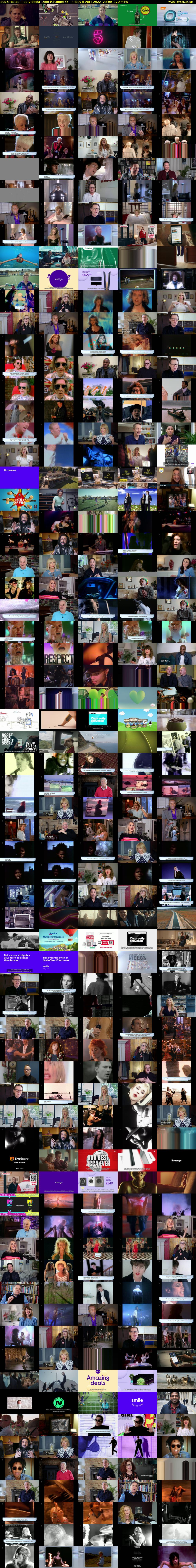 80s Greatest Pop Videos: 1988 (Channel 5) Friday 8 April 2022 23:00 - 01:00