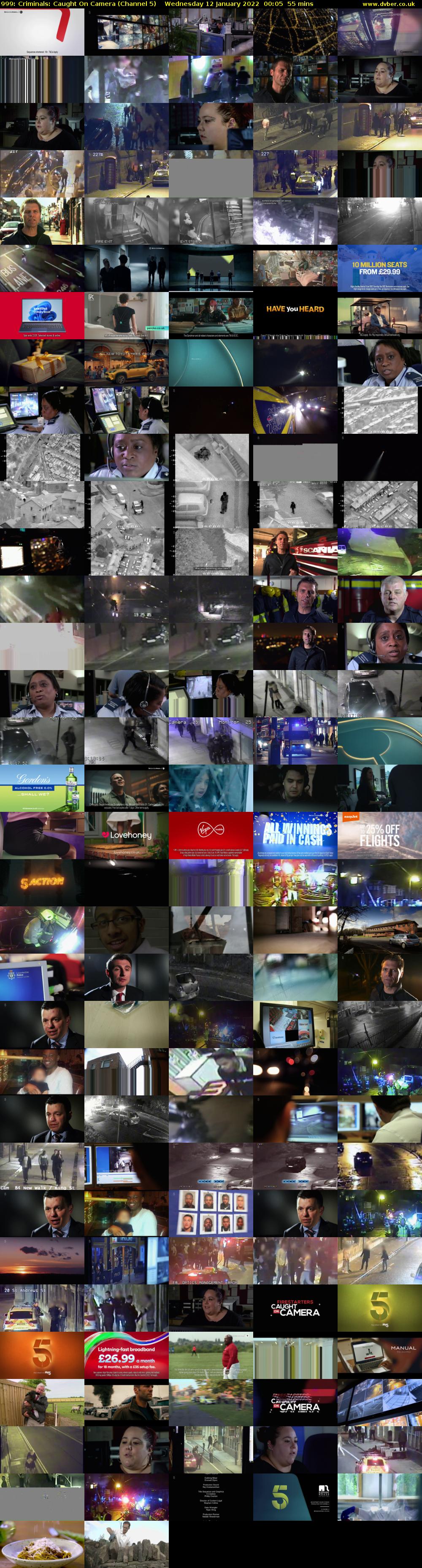 999: Criminals: Caught On Camera (Channel 5) Wednesday 12 January 2022 00:05 - 01:00