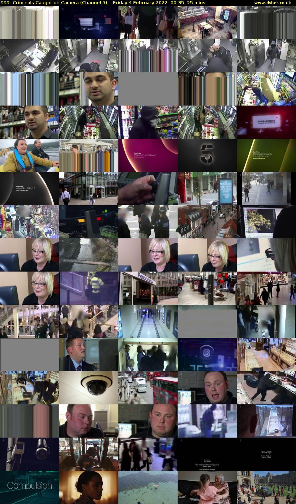 999: Criminals Caught on Camera (Channel 5) Friday 4 February 2022 00:35 - 01:00