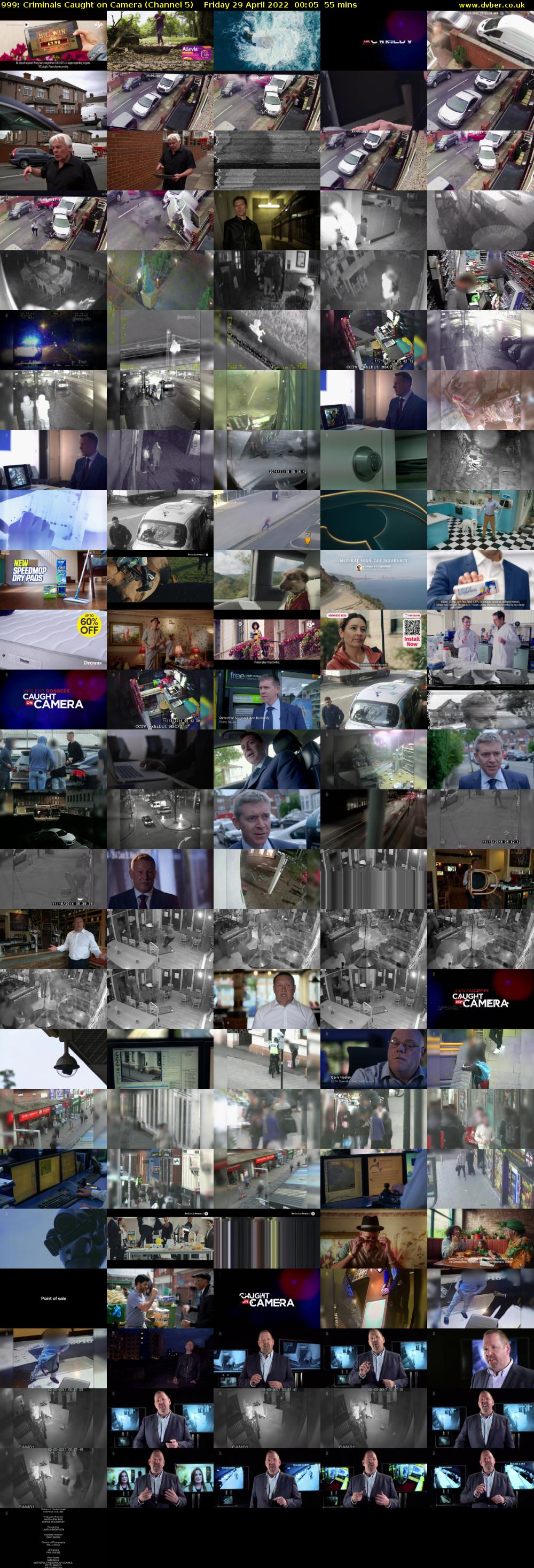 999: Criminals Caught on Camera (Channel 5) Friday 29 April 2022 00:05 - 01:00