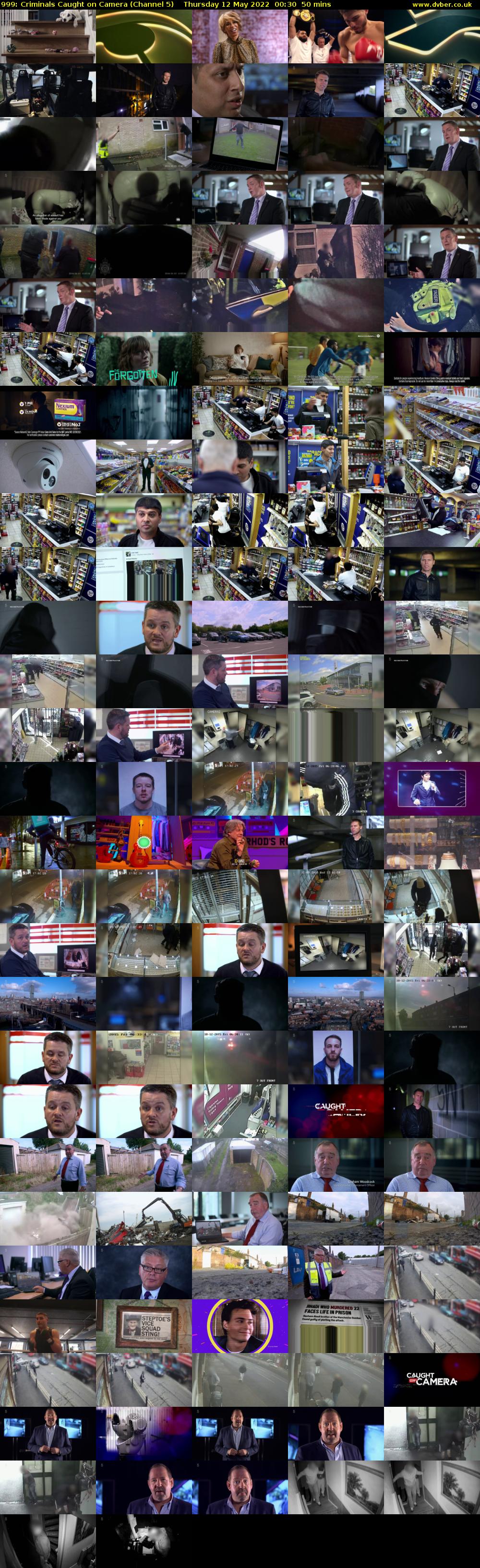 999: Criminals Caught on Camera (Channel 5) Thursday 12 May 2022 00:30 - 01:20