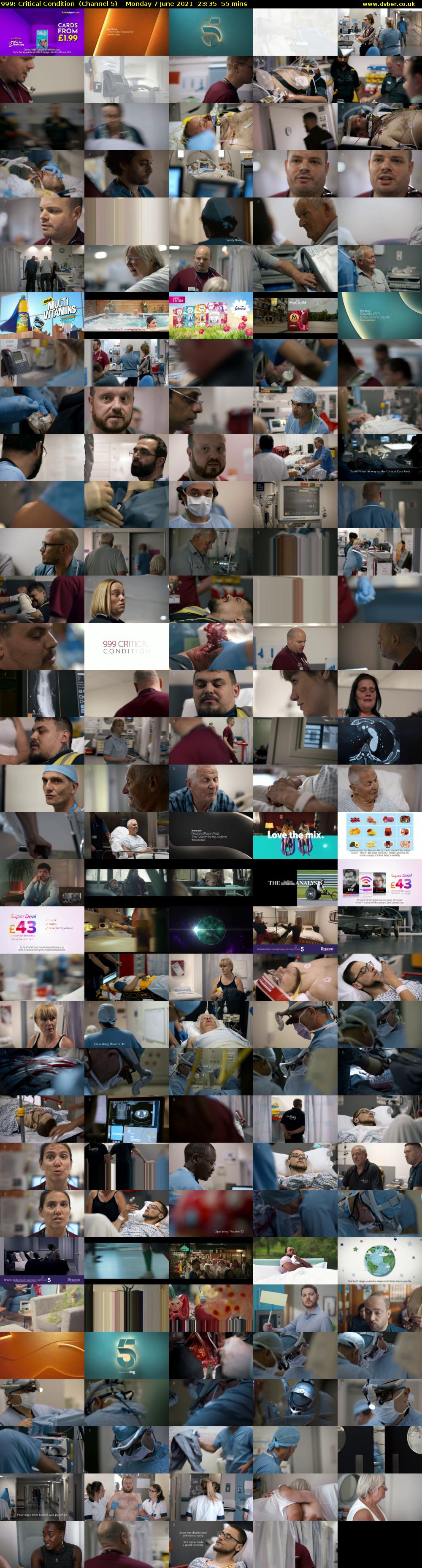 999: Critical Condition  (Channel 5) Monday 7 June 2021 23:35 - 00:30