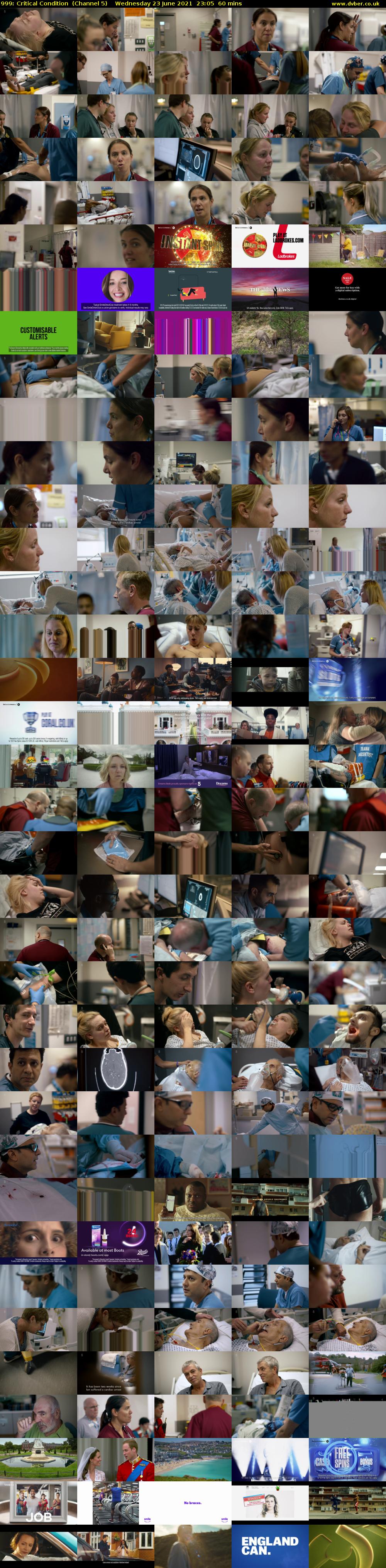 999: Critical Condition  (Channel 5) Wednesday 23 June 2021 23:05 - 00:05
