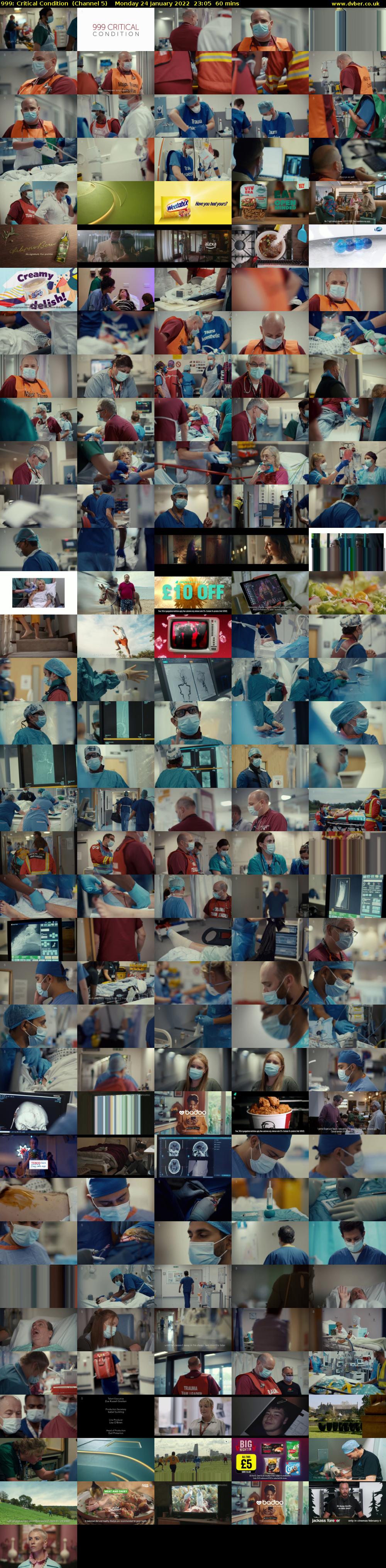 999: Critical Condition  (Channel 5) Monday 24 January 2022 23:05 - 00:05