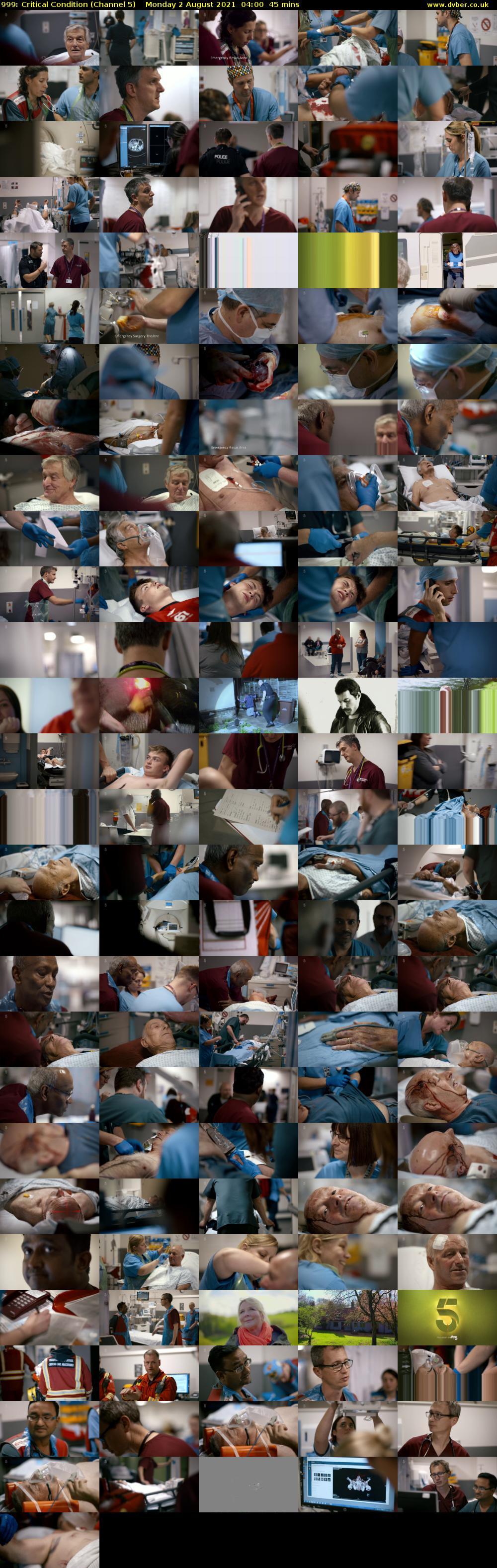 999: Critical Condition (Channel 5) Monday 2 August 2021 04:00 - 04:45