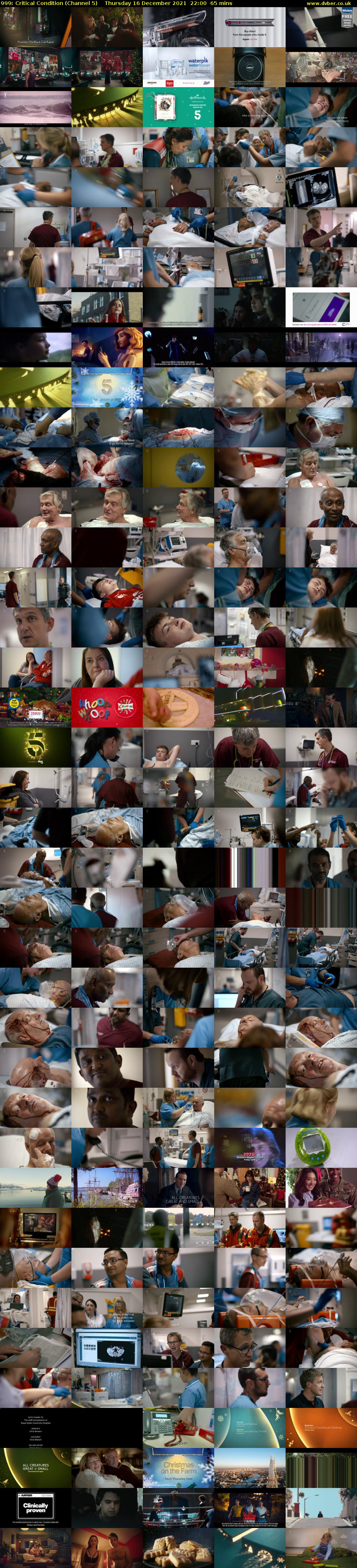999: Critical Condition (Channel 5) Thursday 16 December 2021 22:00 - 23:05