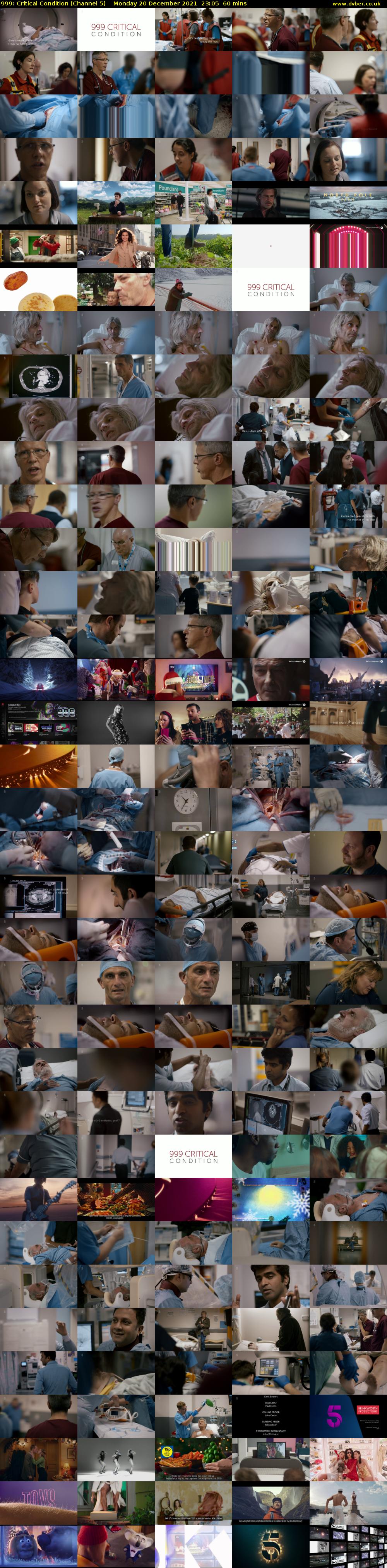 999: Critical Condition (Channel 5) Monday 20 December 2021 23:05 - 00:05