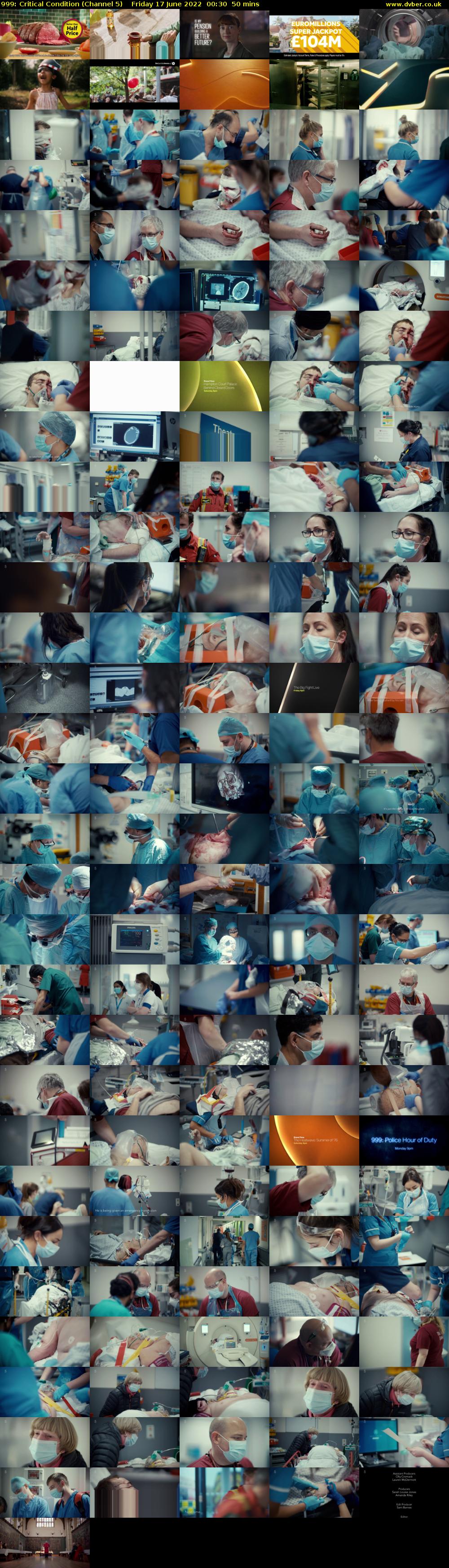 999: Critical Condition (Channel 5) Friday 17 June 2022 00:30 - 01:20