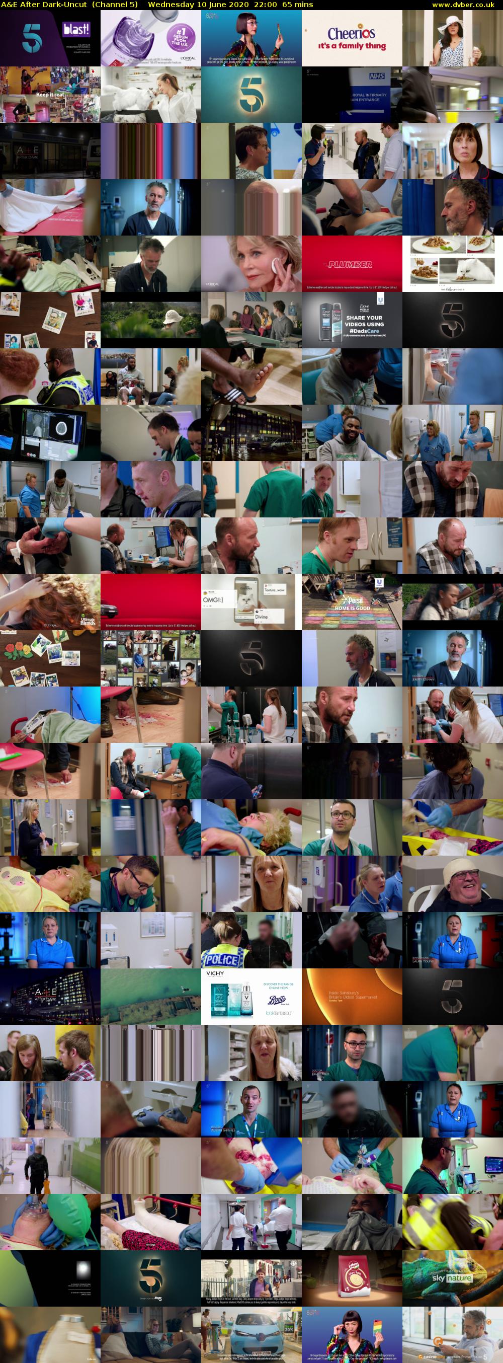 A&E After Dark-Uncut  (Channel 5) Wednesday 10 June 2020 22:00 - 23:05
