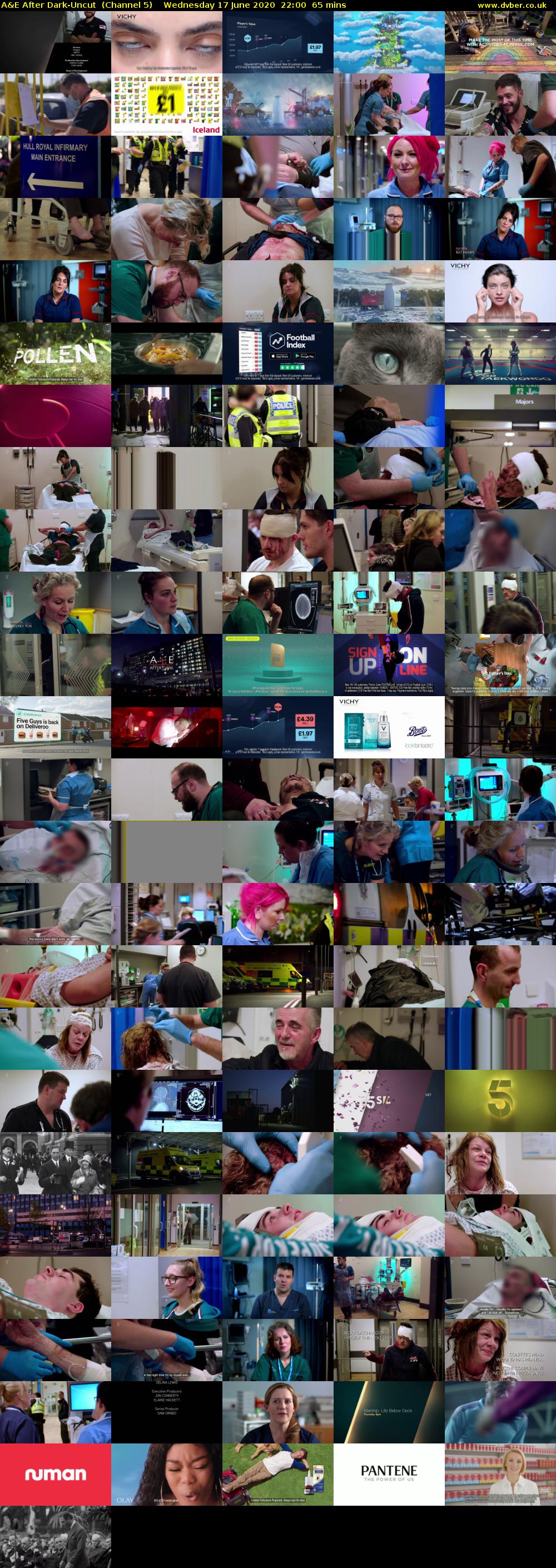 A&E After Dark-Uncut  (Channel 5) Wednesday 17 June 2020 22:00 - 23:05