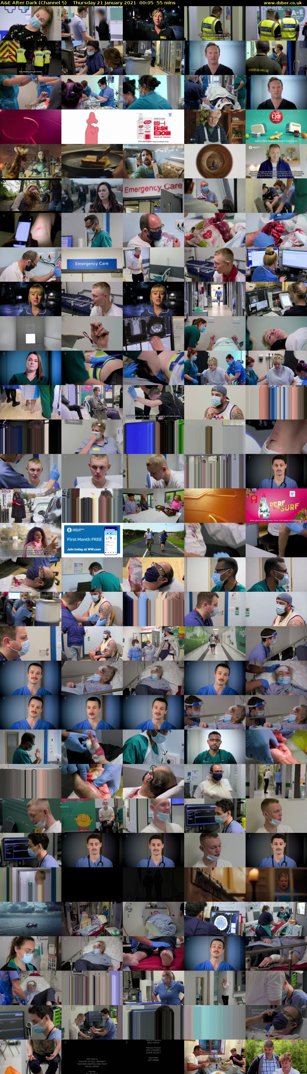 A&E After Dark (Channel 5) Thursday 21 January 2021 00:05 - 01:00