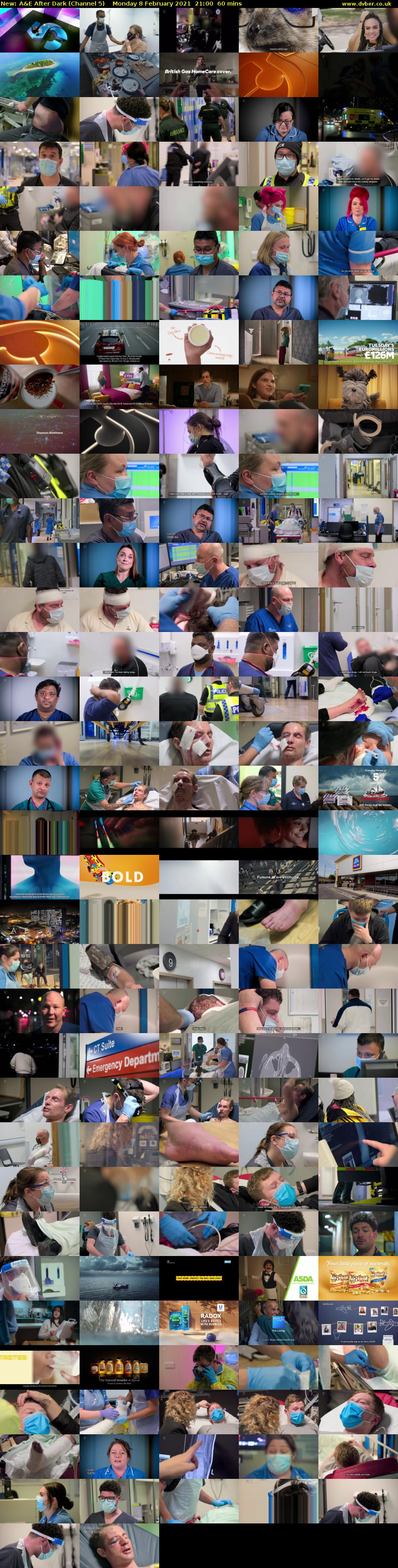 A&E After Dark (Channel 5) Monday 8 February 2021 21:00 - 22:00