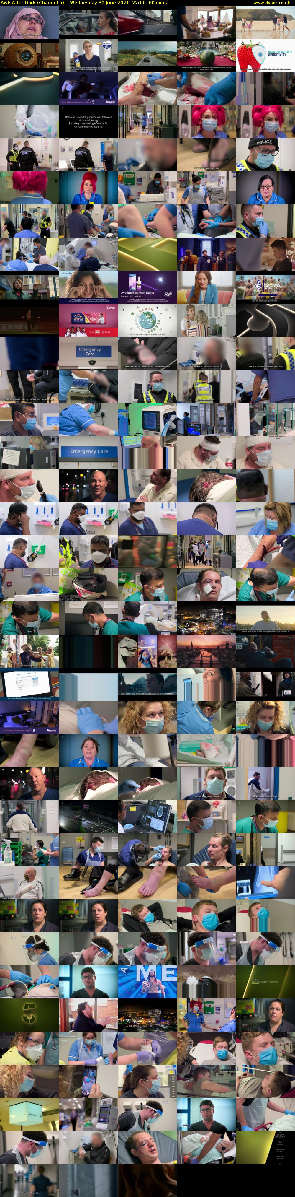 A&E After Dark (Channel 5) Wednesday 30 June 2021 22:00 - 23:00