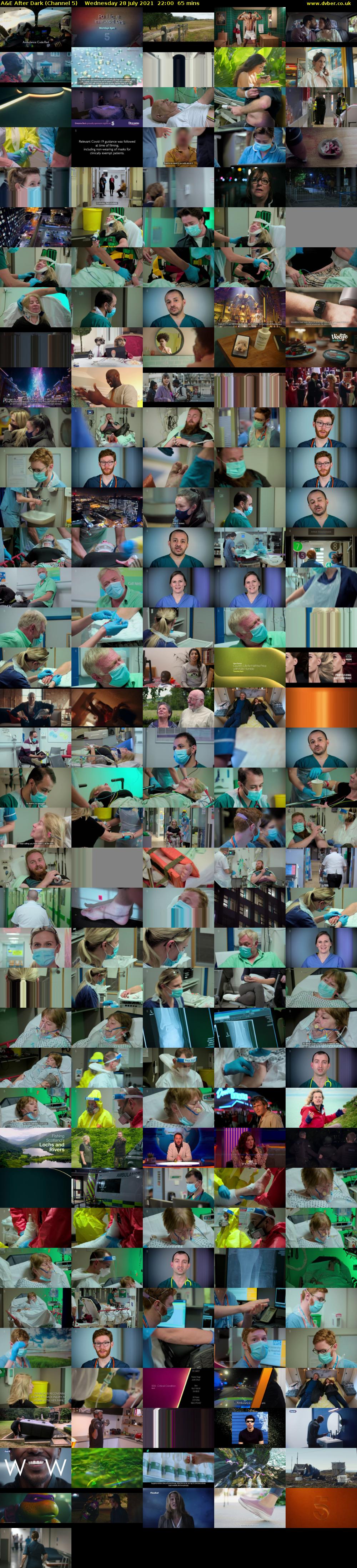 A&E After Dark (Channel 5) Wednesday 28 July 2021 22:00 - 23:05
