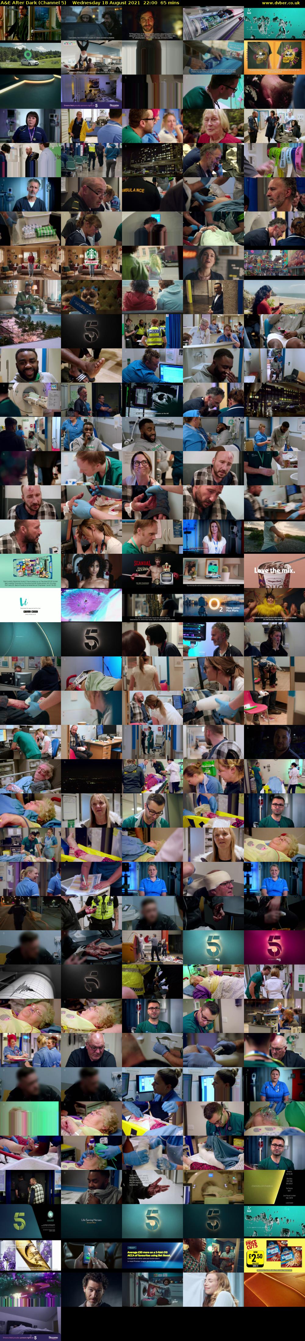 A&E After Dark (Channel 5) Wednesday 18 August 2021 22:00 - 23:05