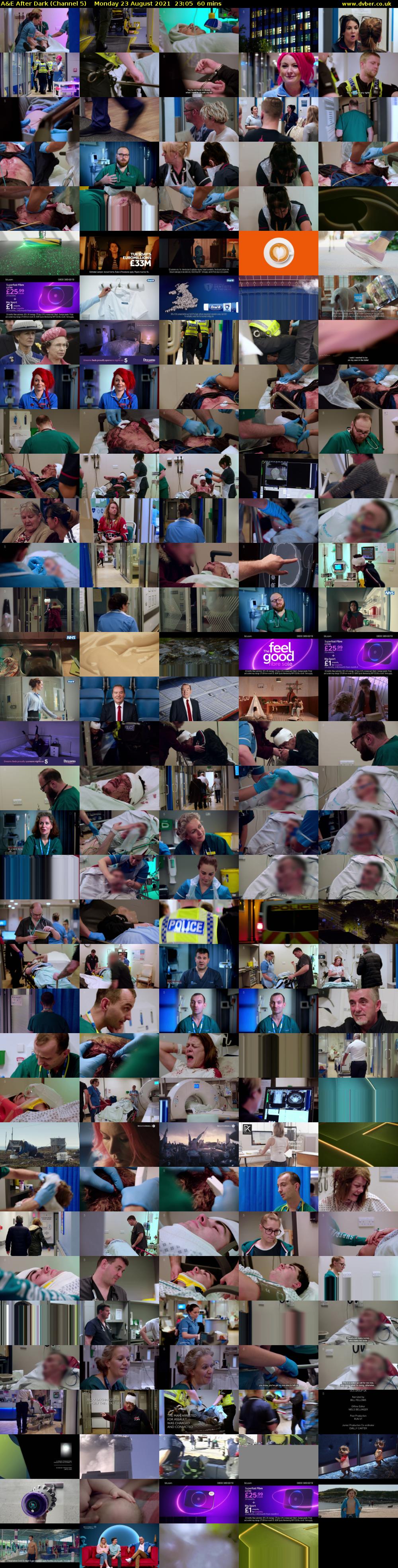 A&E After Dark (Channel 5) Monday 23 August 2021 23:05 - 00:05