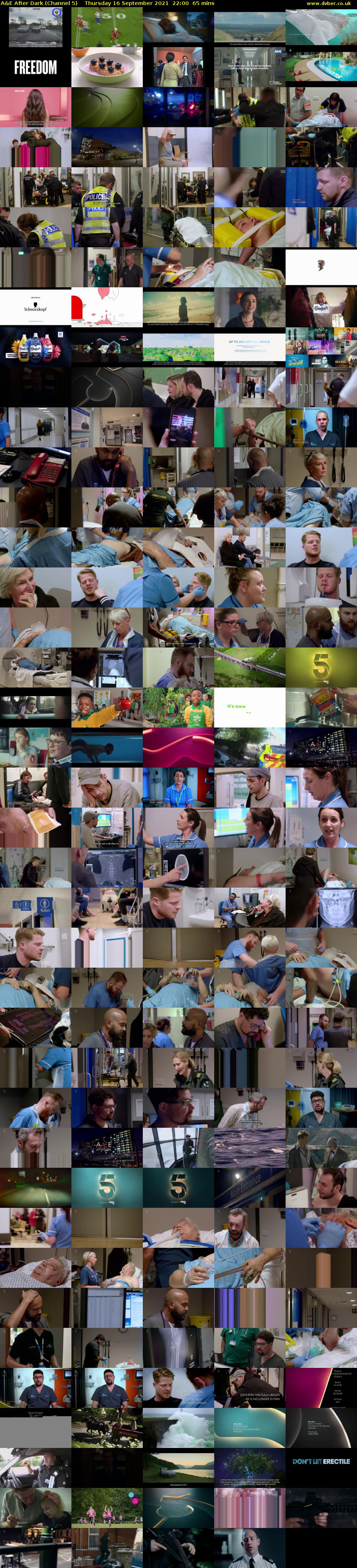 A&E After Dark (Channel 5) Thursday 16 September 2021 22:00 - 23:05