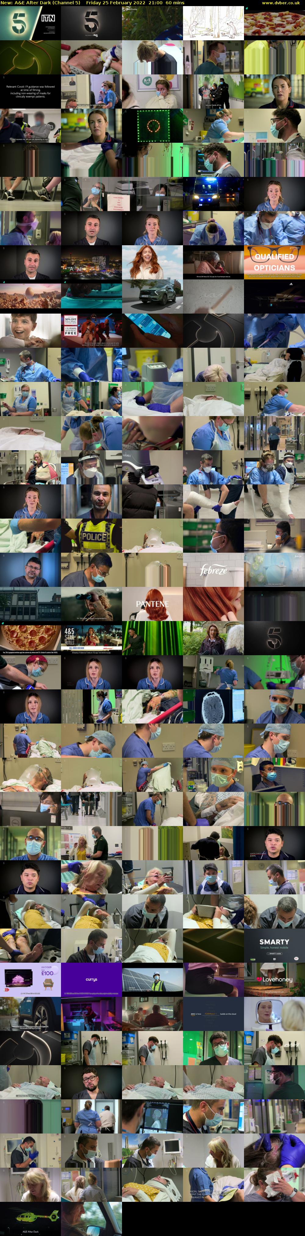 A&E After Dark (Channel 5) Friday 25 February 2022 21:00 - 22:00