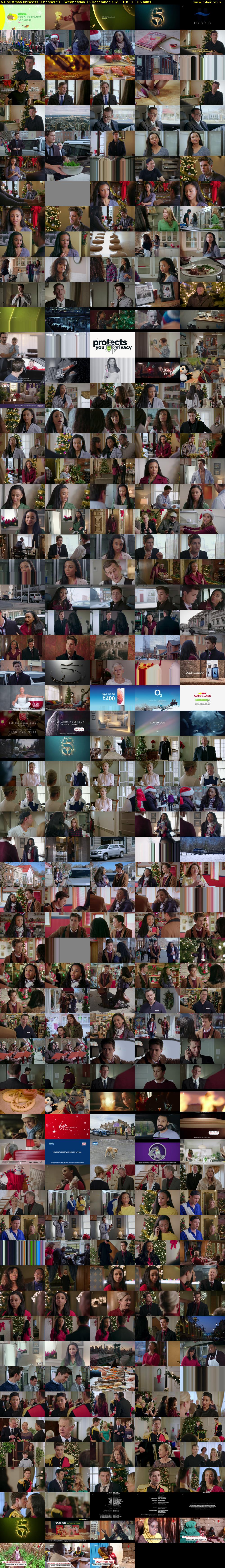 A Christmas Princess (Channel 5) Wednesday 15 December 2021 13:30 - 15:15