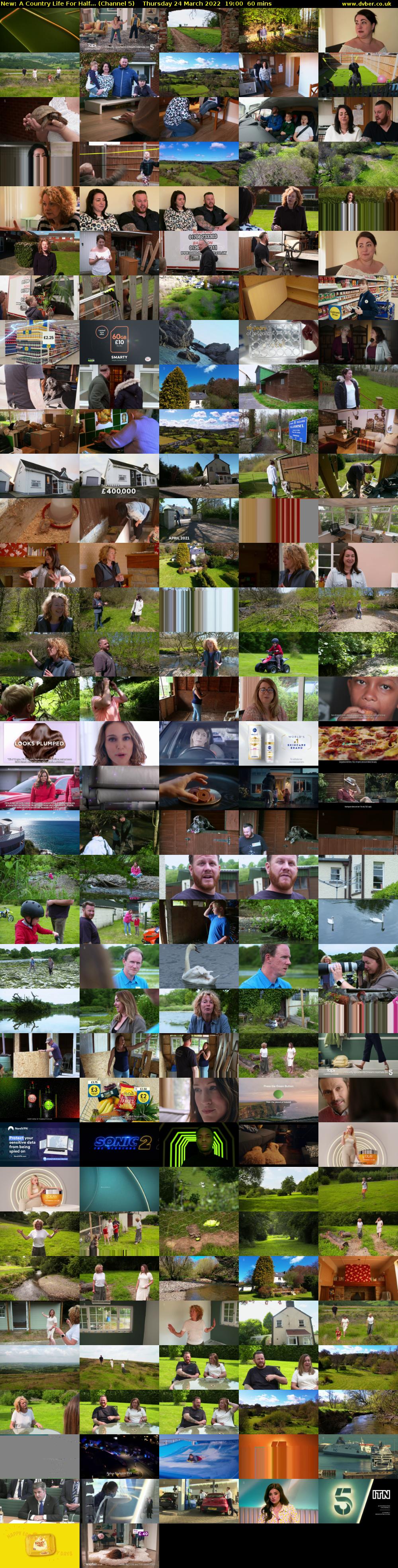 A Country Life For Half... (Channel 5) Thursday 24 March 2022 19:00 - 20:00