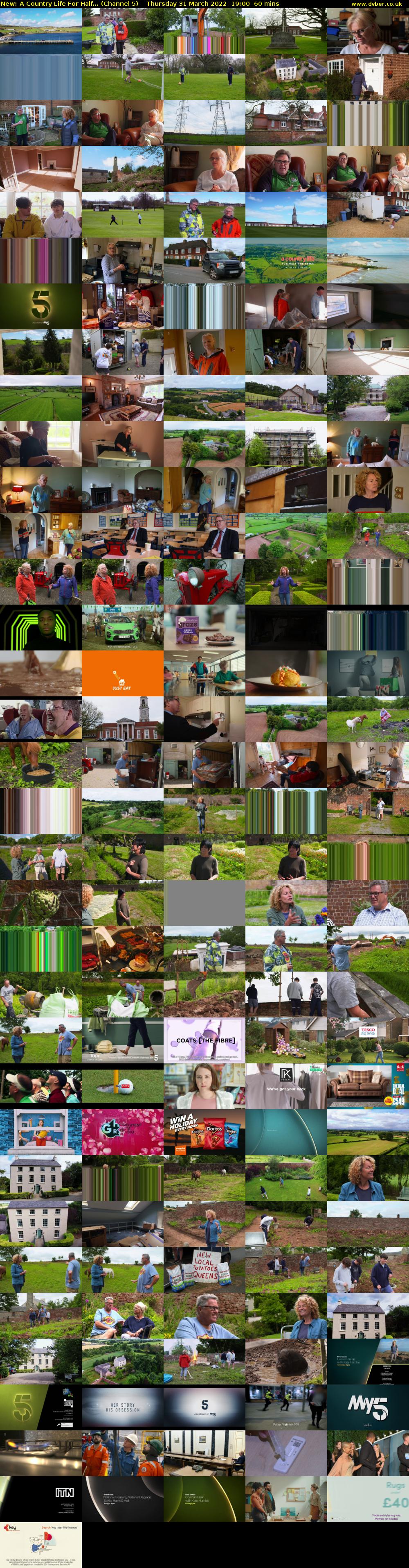 A Country Life For Half... (Channel 5) Thursday 31 March 2022 19:00 - 20:00