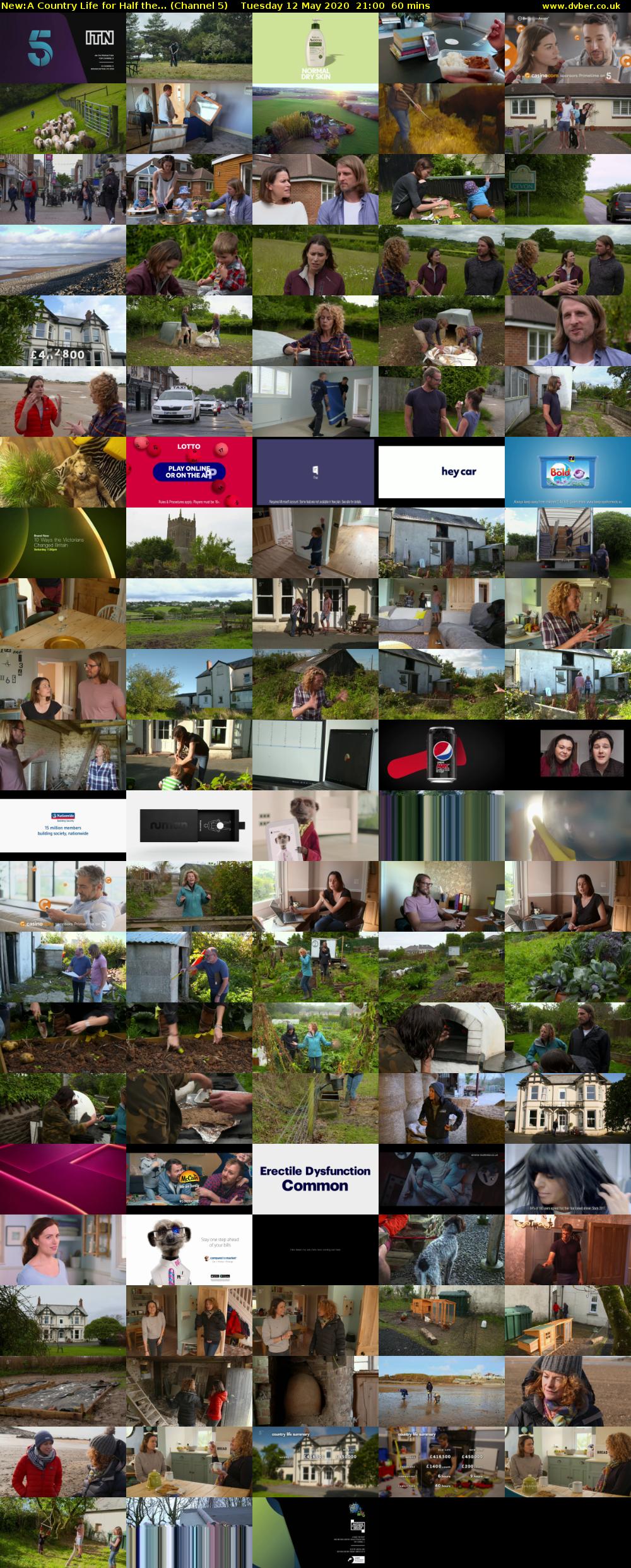 A Country Life for Half the... (Channel 5) Tuesday 12 May 2020 21:00 - 22:00