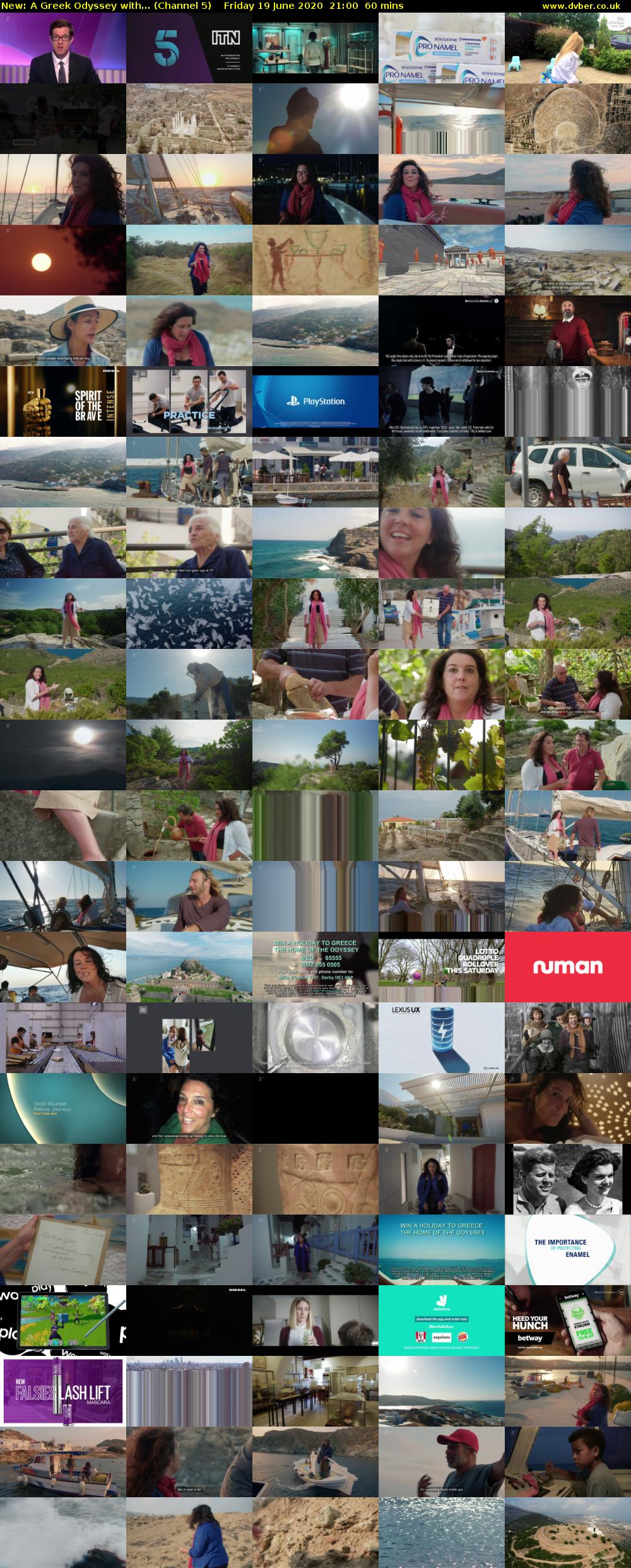A Greek Odyssey with... (Channel 5) Friday 19 June 2020 21:00 - 22:00