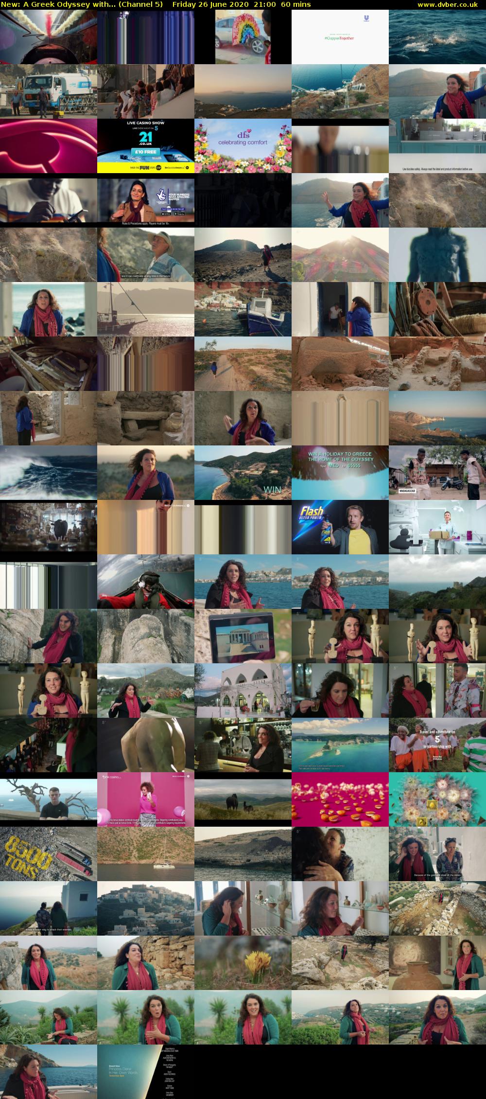 A Greek Odyssey with... (Channel 5) Friday 26 June 2020 21:00 - 22:00