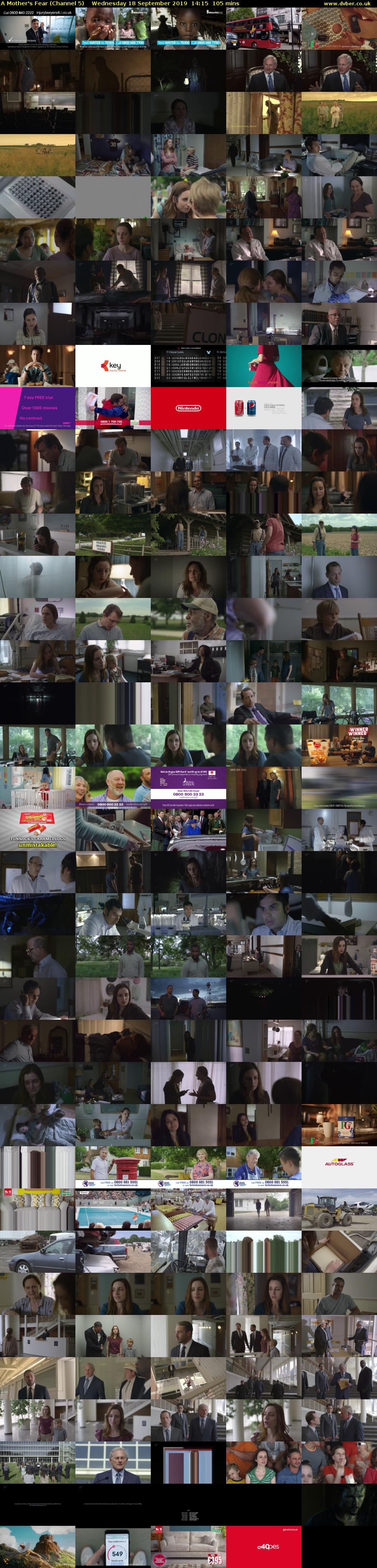A Mother's Fear (Channel 5) Wednesday 18 September 2019 14:15 - 16:00