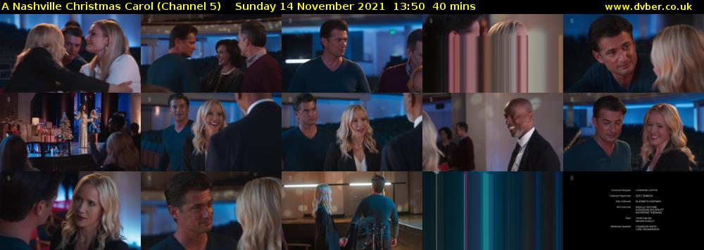 A Nashville Christmas Carol (Channel 5) Sunday 14 November 2021 13:50 - 14:30