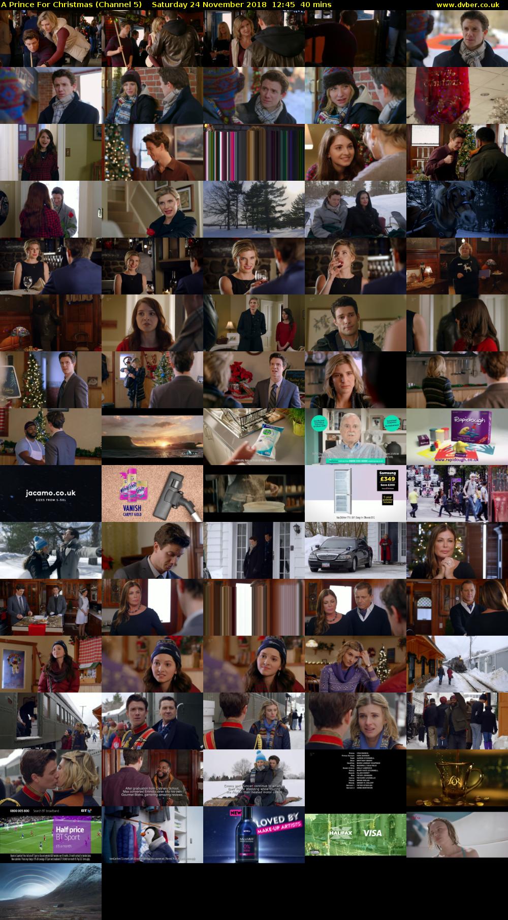 A Prince For Christmas (Channel 5) Saturday 24 November 2018 12:45 - 13:25