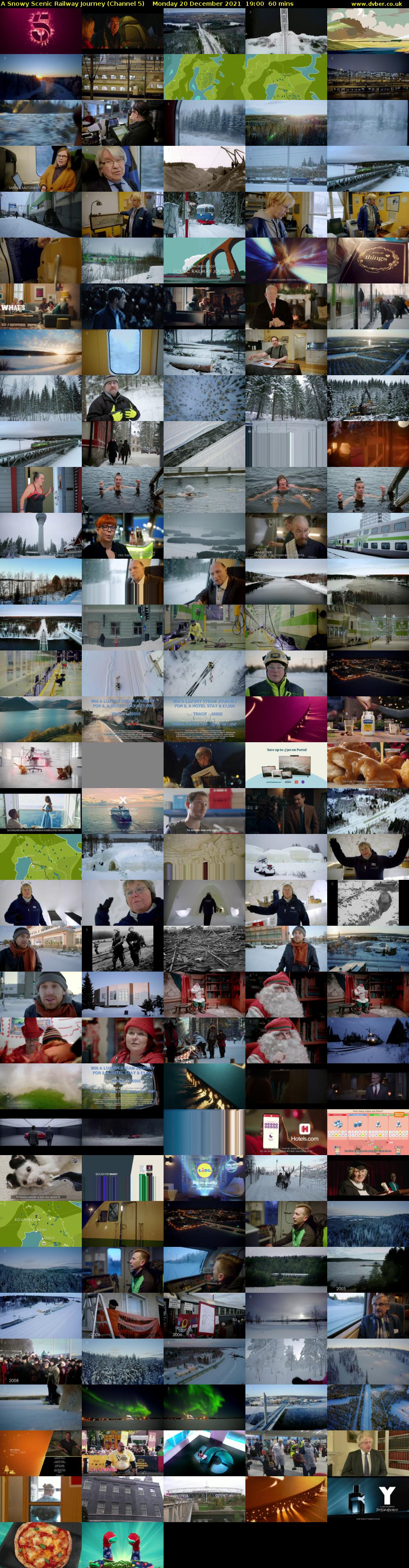 A Snowy Scenic Railway Journey (Channel 5) Monday 20 December 2021 19:00 - 20:00