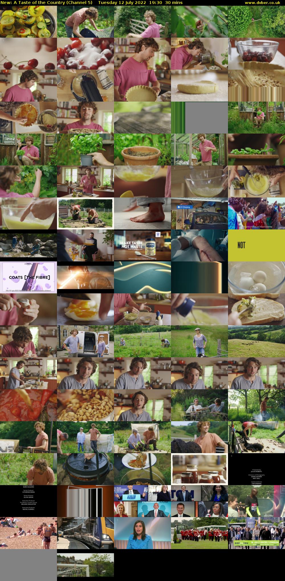 A Taste of the Country (Channel 5) Tuesday 12 July 2022 19:30 - 20:00