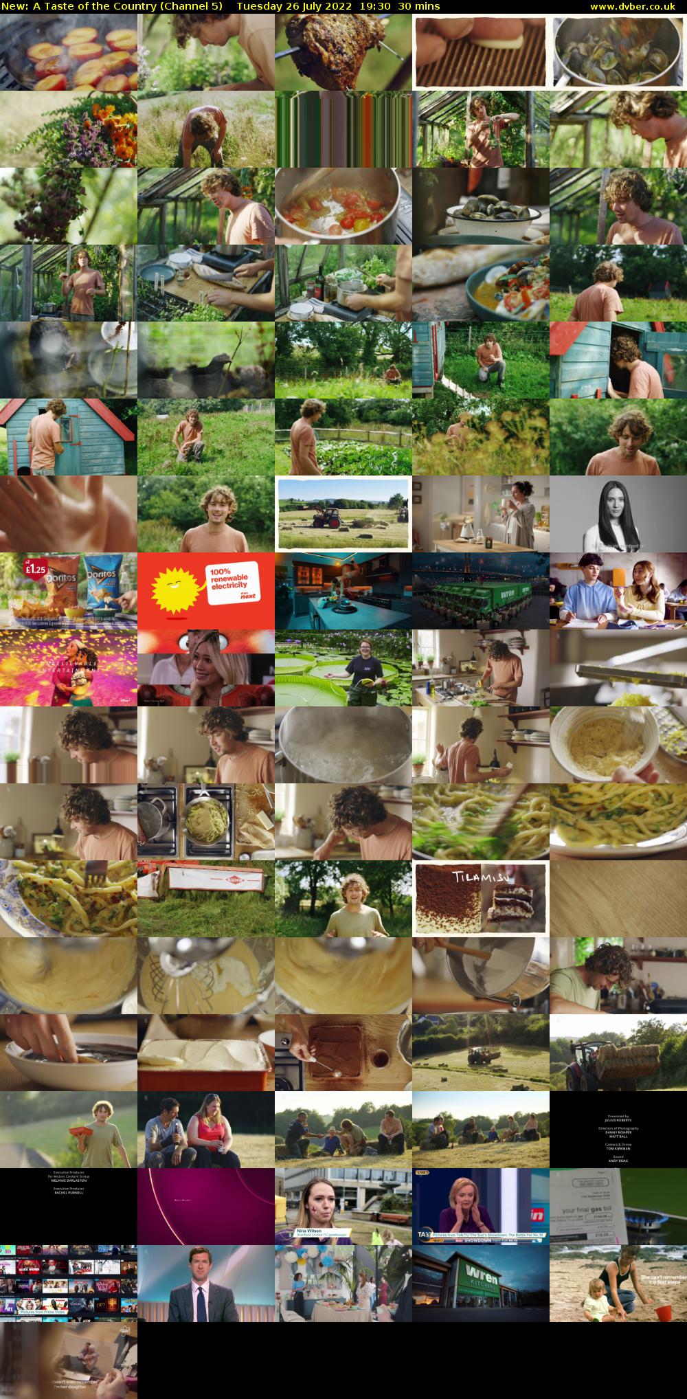A Taste of the Country (Channel 5) Tuesday 26 July 2022 19:30 - 20:00